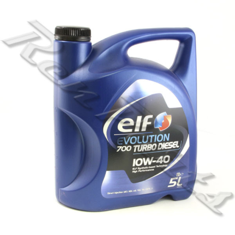 Олива моторна (в двигун) 10W40 5L Evolution 700 Turbo Disel — напівсинтетика 203700 ELF Франція